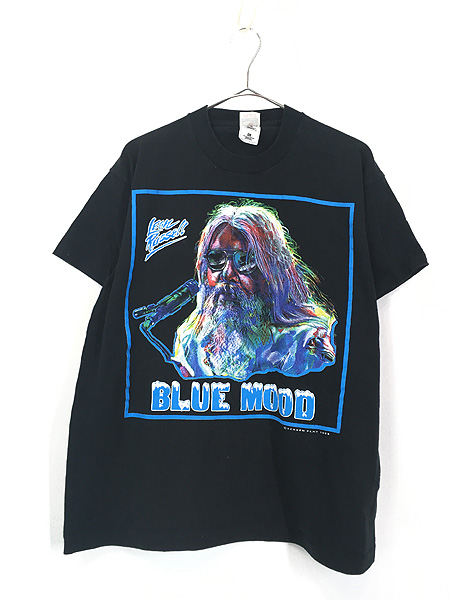 古着 90s USA製 Leon Russell 「BLUE MOOD」 ブルース ミュージシャン Tシャツ XL 古着 - 古着 通販 ヴィンテージ　 古着屋 Dracaena ドラセナ