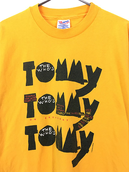 古着 90s The Who´s Tommy オールド ミュージカル & ロック バンド Ｔ