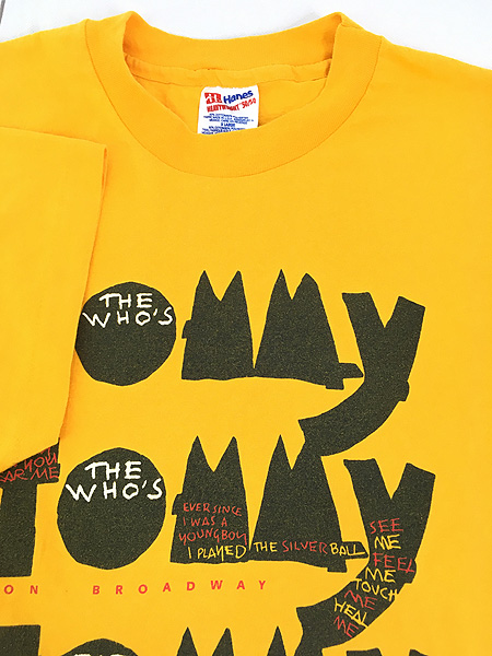 古着 90s The Who´s Tommy オールド ミュージカル & ロック バンド Ｔ