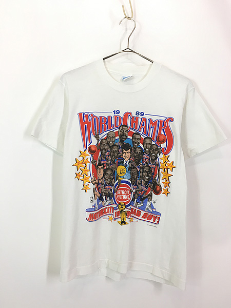 【コムドットゆうた着用】USA製80sデトロイトピストンズ優勝記念Tシャツ80年代SC