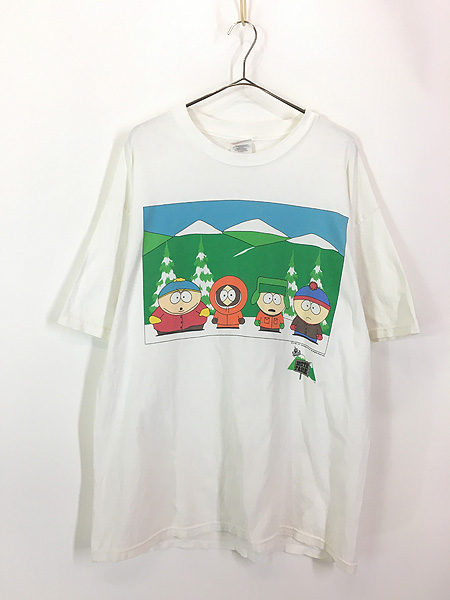 古着 90s SOUTH PARK サウスパーク アニメ キャラクター Tシャツ XL 