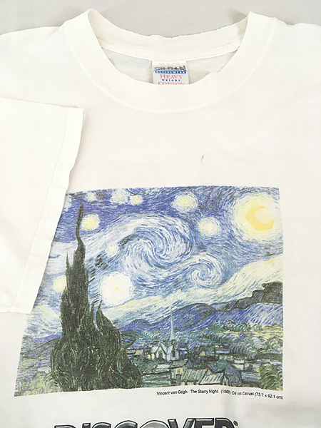 90s van Gogh 星月夜 tシャツ ゴッホ映画