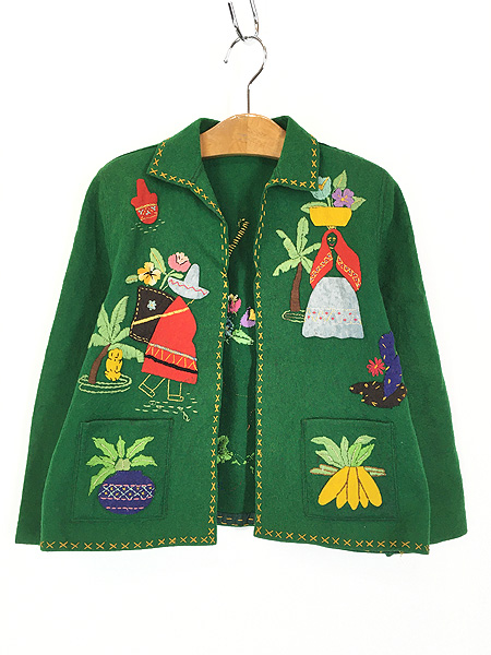 刺繍がとても可愛いです~60s  Mexican jacket