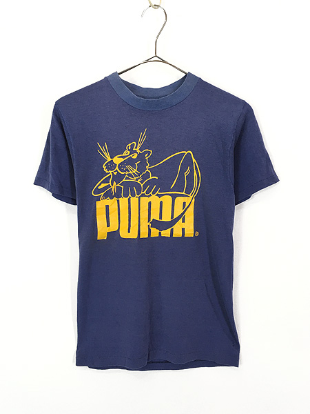 レディース 古着 70s PUMA オールド BIG ロゴ ピューマ アニマル