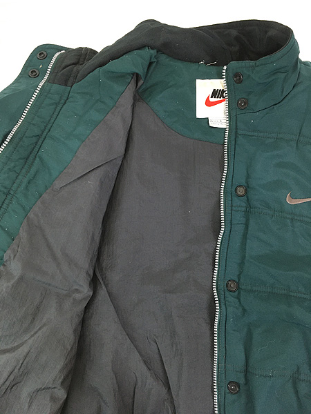 レディース 古着 90s NIKE スウォッシュ ワンポイント 刺しゅう パデット ナイロン ジャケット L 古着 - 古着 通販 ヴィンテージ  古着屋 Dracaena ドラセナ