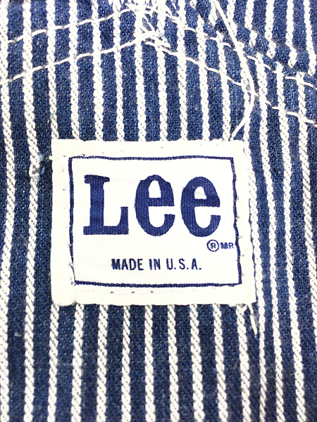 レディース 古着 70s USA製 Lee ヒッコリー デニム ワーク