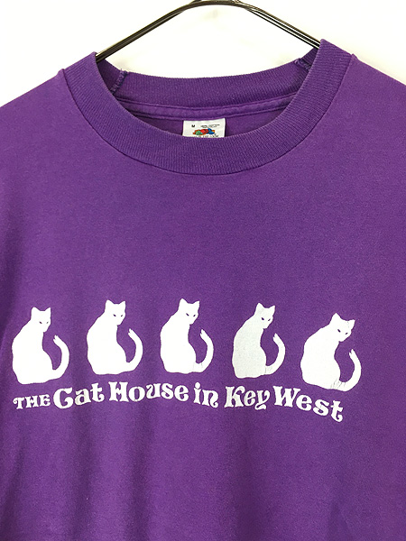 レディース 古着 90s USA製 「THE Cat House in Kye West」 アーネスト 