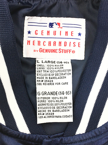 レディース 古着 90s USA製 MLB NY Yankees ヤンキース 光沢 サテン