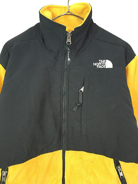 レディース 古着 90s TNF The North Face 黄×黒 POLARTEC デナリ