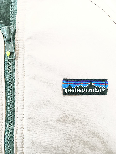 レディース 古着 80s USA製 Patagonia 裏地フリース シェルド シンチラ