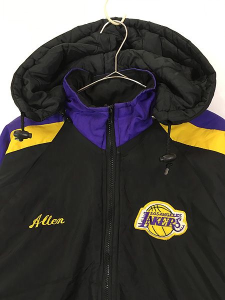 Vintage古着 アメリカ製 LAKERS レイカーズ レザー ウール スタジ