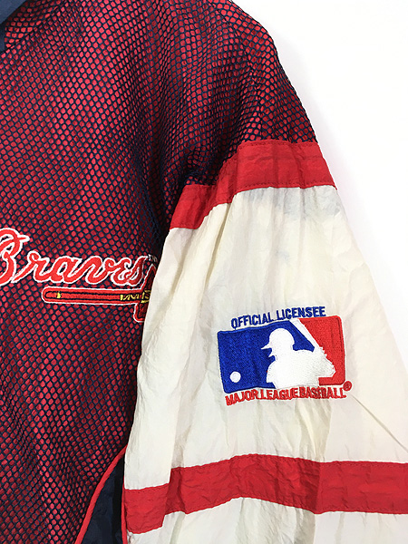 古着 90s MLB Atlanta Braves ブレーブス メッシュ クレイジー 