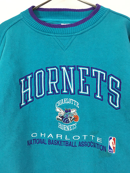 古着 NBA Charlotte Hornets ホーネッツ ヘビー スウェット トレーナー 