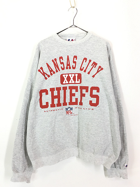 古着 90s USA製 NFL Kansas City Chiefs チーフス 刺しゅう スウェット