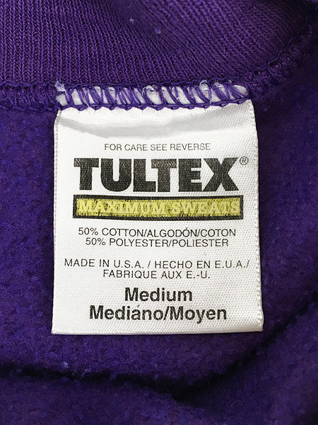 古着 90s USA製 Tultex 無地 ソリッド 半袖 スウェット トレーナー 紫 M 古着 通販 ヴィンテージ 古着屋 Dracaena  ドラセナ