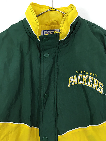 古着 90s NFL Green Bay Packers パッカーズ パデット ナイロン