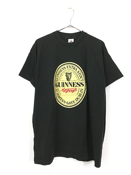 古着 90s Ireland製 GUINNESS ギネス ビール ロゴ Tシャツ XL - 古着
