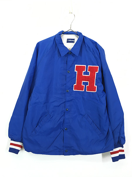 古着 80s USA製 Holloway 「H」 フェルト パッチ ナイロン コーチ