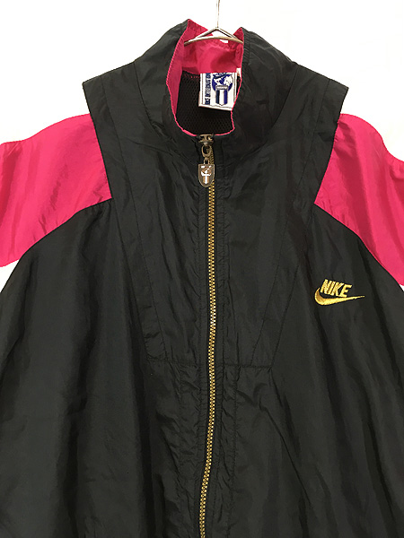 古着 90s NIKE 「INTERNATIONAL」 パッチ 裏地メッシュ クレイジー 