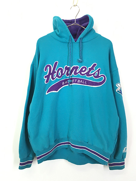 古着 NBA Charlotte Hornets ホーネッツ フェルト パッチ スウェット 