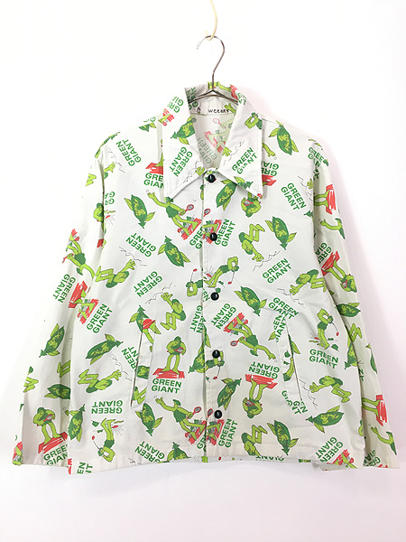 グラフィックT★vintage 70s green giant コーチジャケット