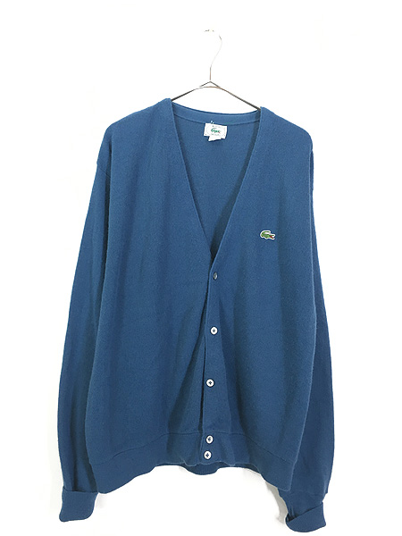 希少 IZOD LACOSTE カーディガン ニット 60s USA製 ラコステカーディガン