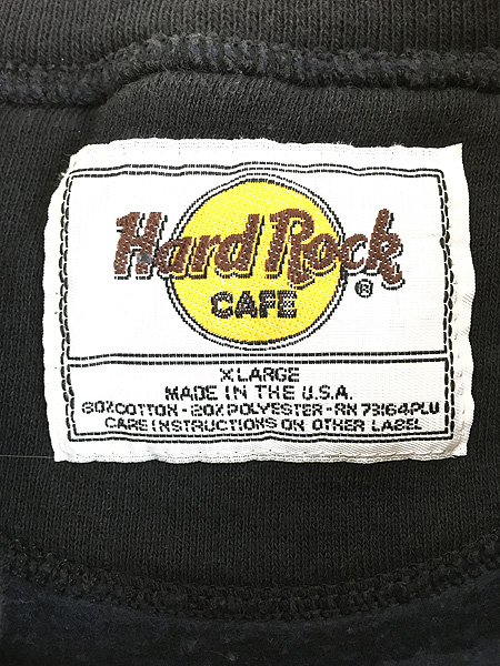 古着 90s USA製 Hard Rock Cafe 「CHICAGO」 ハードロック スウェット