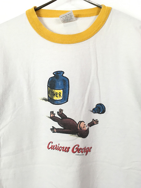 ☆希少90s☆おさるのジョージ Curious George リンガーTシャツ