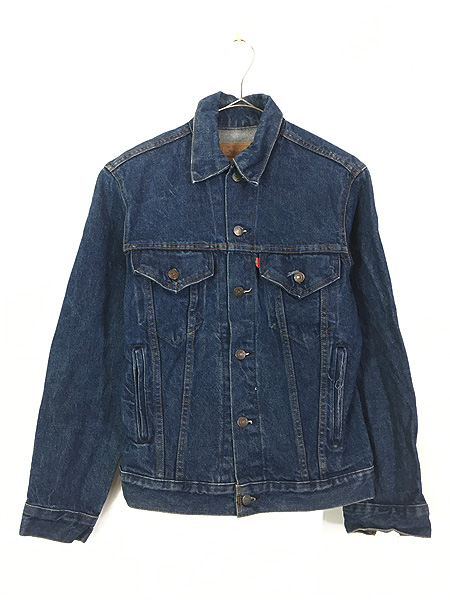 古着 80s USA製 Levi's 70506-0216 ハンド ポケット付 濃紺 デニム 