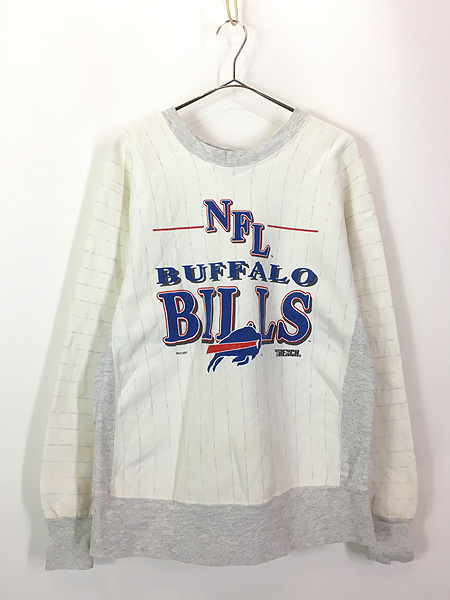 古着 90s NFL Buffalo Bills ビルズ ストライプ リバース タイプ