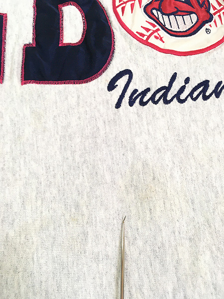 古着 90s MLB Cleveland Indians インディアンズ BIG パッチ