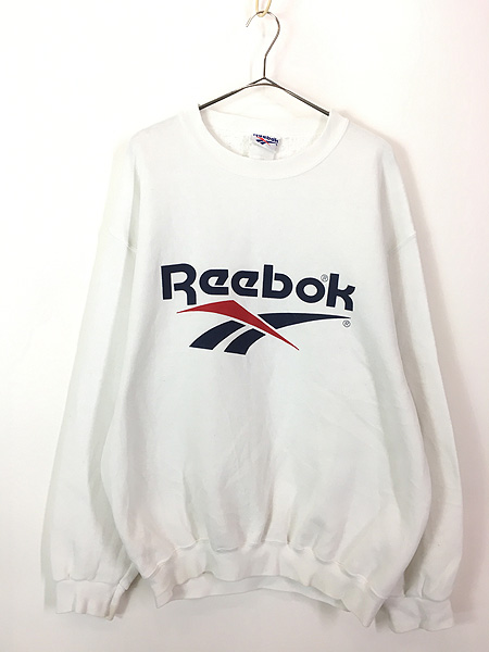 90's 00's Y2K Reebok ベクタービックロゴ 金刺繍トレーナー - トップス