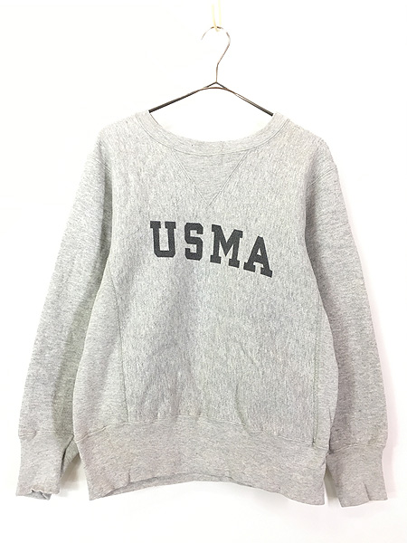 古着 80s USA製 Champion Reverse Weave 「USMA」 貴重!! 両面 前Ｖ リバース スウェット トレーナー S  美品!! - 古着 通販 ヴィンテージ　古着屋 Dracaena ドラセナ