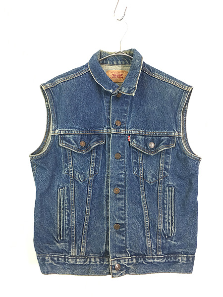 古着 80s USA製 Levi's 60510-0218 ハンド ポケット付 濃紺 デニム 