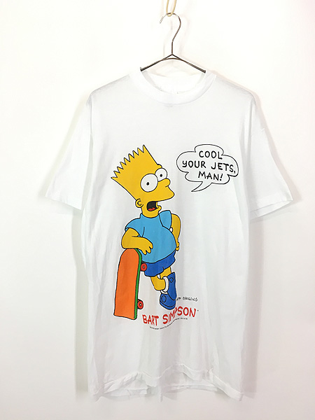 古着 90s USA製 The Simpsons シンプソンズ バート Tシャツ L 古着