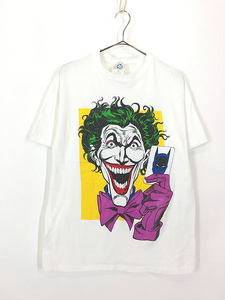 ミュージアムジョーカー　joker バッドマン　ヴィンテージTシャツ　白　両面プリント