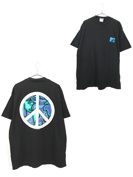 ビンテージ 80s 90s XL USA PEACE タイダイ Tシャツ