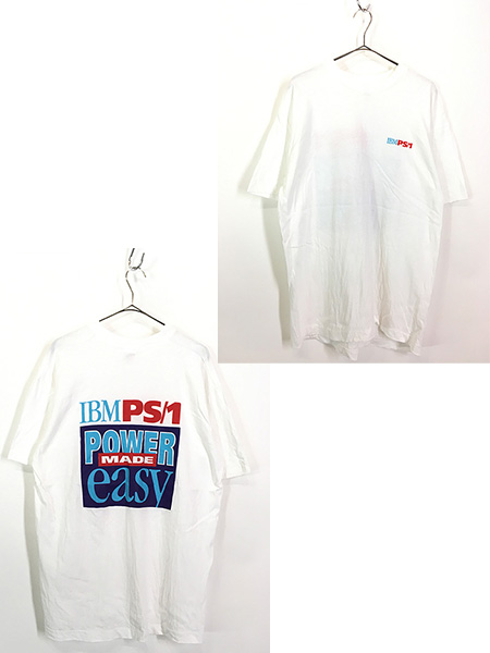 古着 90s Canada製 IBM PS/1 日本未発売 PC ソフトウェア Tシャツ XL