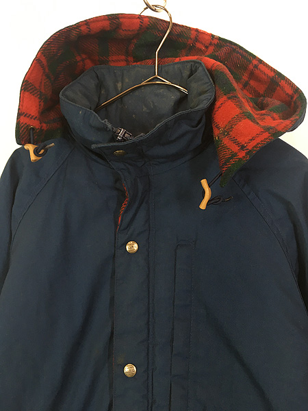 古着 80s LL Bean チェック ウール ライナー アウトドア マウンテン