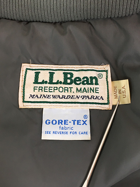 古着 80s USA製 LL Bean 初期 「Maine Warden's Parka」 GORE-TEX 防寒 ...