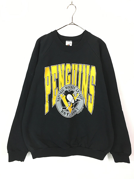 古着 90s Canada製 NHL Pittsburgh Penguins ペンギンズ スウェット