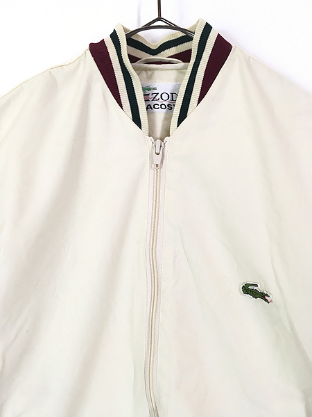 古着 70-80s IZOD LACOSTE ワニ パッチ リブライン コットン ジャケット ブルゾン S位 古着 - 古着 通販 ヴィンテージ 古着屋  Dracaena ドラセナ