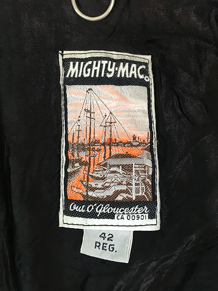 古着 70s Mighty Mac 「マイティージップ」 LEDS CLOTH チェック ライナー 2way コットン ジャケット 42R - 古着  通販 ヴィンテージ 古着屋 Dracaena ドラセナ