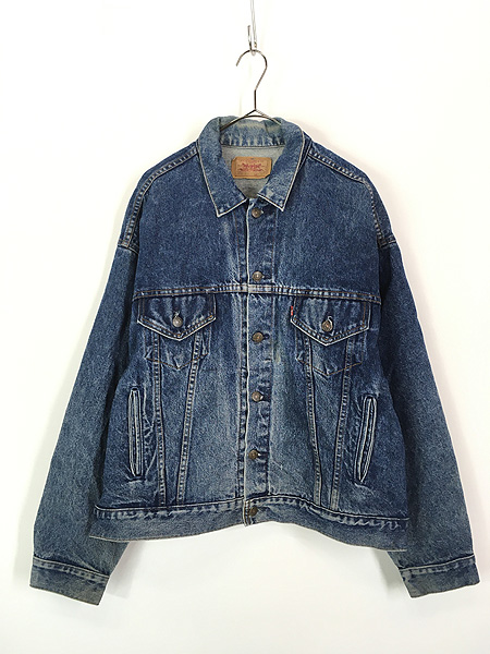 古着 80s USA製 Levi's 70505 4th 濃紺 デニム ジャケット Gジャン 42