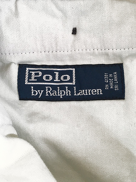 古着 Polo Ralph Lauren ノータック 太畝 コーデュロイ パンツ テーパード 紺 W35 L31 古着