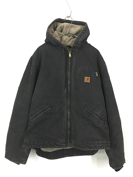 古着 Carhartt 裏ボア ブラック ダック デトロイト ジャケット