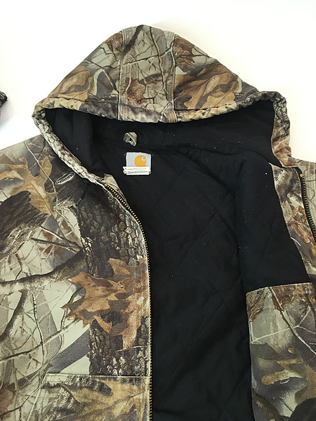 古着 90s Carhartt 防寒 リアルツリー カモ 迷彩 ダック パデット 