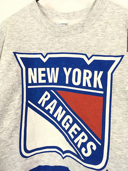 古着 90s USA製 NHL New York Rangers レンジャーズ 豪華 両面 