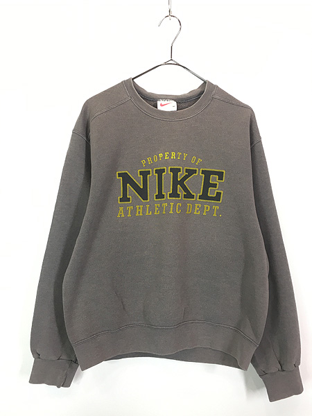 古着 90s USA製 NIKE 3段 プリント スウェット トレーナー M 古着