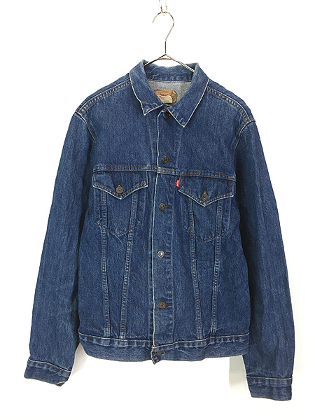 古着 80s USA製 Levi's 70507-0214 ハンド ポケット付 ブルー デニム